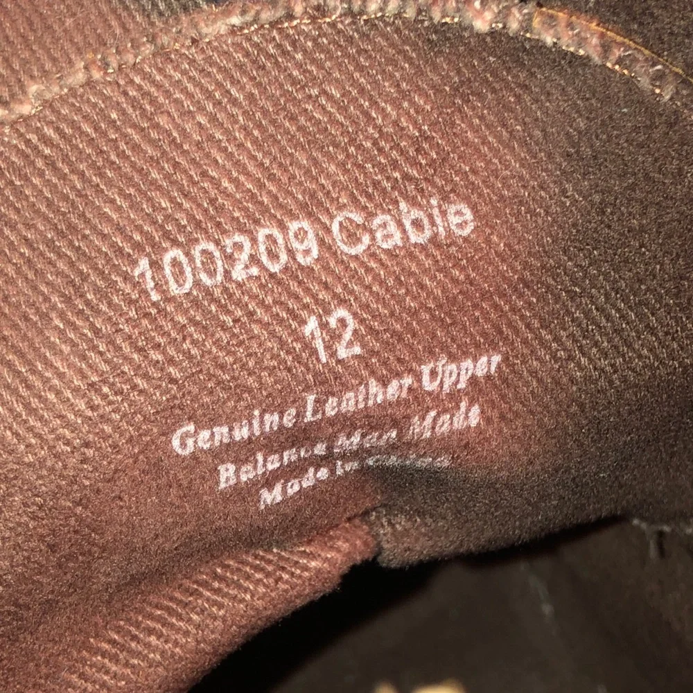 Aston Grey Collection Cable Boots, Genuine Leather Boots, Size 12 - Picture 8 of 8